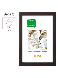 Rámeček dřevěný PINIA 02 10x15 tmavě šedá