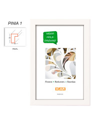 Rámeček dřevěný PINIA 01 15x21 bílý