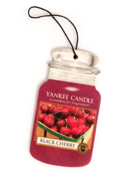 Yankee Candle BLACK CHERRY papírová visačka do auta 1 ks