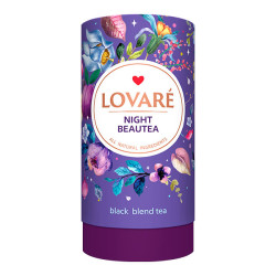 LOVARÉ Tubus 80 g NIGHT BEAUTY, černý sypaný čaj