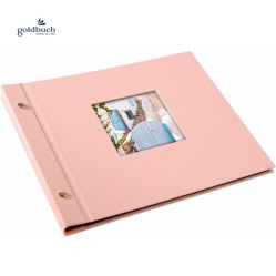 Šroubkové album klasik 30x25cm 26722 Goldbuch BELLA VISTA rose