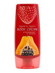 Tropical Fruits – Jahoda & Papája Tělový krém, 200 ml