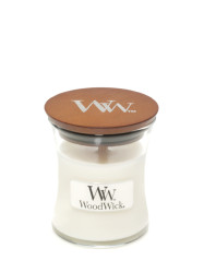 Vonná svíčka WoodWick WHITE TEAK malá 85g