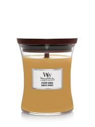 Vonná svíčka WoodWick GILDED SANDS, střední 275 g