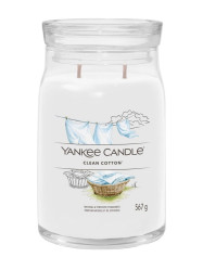 Yankee Candle CLEAN COTTON signature velká svíčka 567g