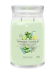 Yankee Candle CUCUMBER MINT COOLER, Signature velká svíčka 567 g