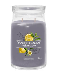 Yankee Candle BLACK TEA & LEMON, Signature velká svíčka 567 g