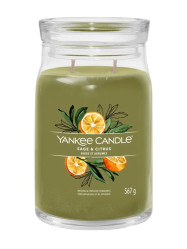 Yankee Candle SAGE & CITRUS, Signature velká svíčka 567 g