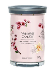 Yankee Candle PINK CHERRY & VANILLA, Signature tumbler velký 567 g