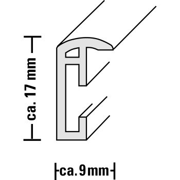 detail Hama rámeček plastový MADRID, stříbrný matný, 15x21cm