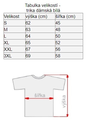 detail FOTODÁRKY: Foto-tričko J&N dámské bílé velikost XXL