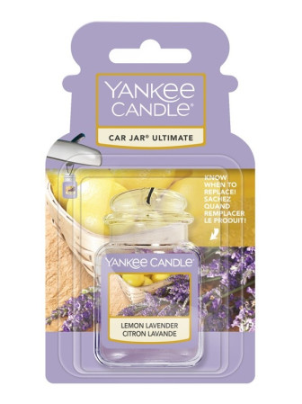 detail Yankee Candle LEMON LAVENDER gelová visačka do auta 1 ks