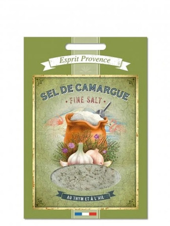 detail Esprit Provence Sůl z Camargue s tymiánem a česnekem, 120g