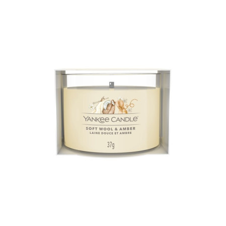 detail Yankee Candle Votiv ve skle SOFT WOOL & AMBER, 37 g