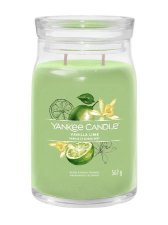 detail Yankee Candle VANILLA LIME, Signature velká svíčka 567 g