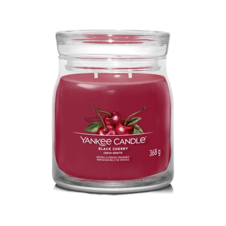 detail Yankee Candle BLACK CHERRY, Signature střední 368 g