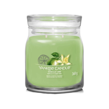 detail Yankee Candle VANILLA LIME, Signature střední svíčka 368 g