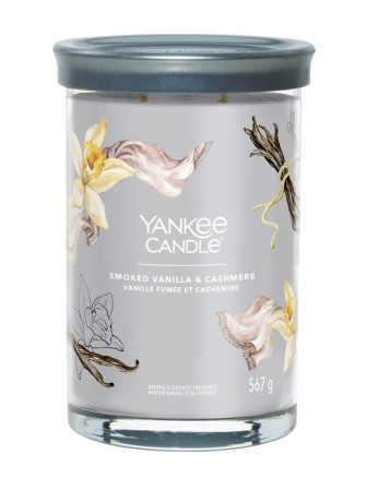 detail Yankee Candle SMOKED VANILLA & CASHMERE, Signature tumbler velký 567 g