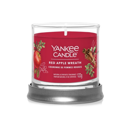 detail Yankee Candle RED APPLE WREATH, signature tumbler malý 122g