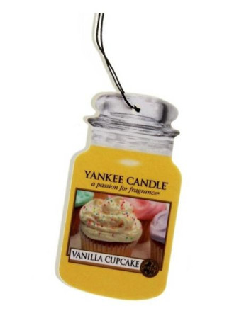 detail Yankee Candle VANILLA CUPCAKE papírová visačka do auta 1 ks