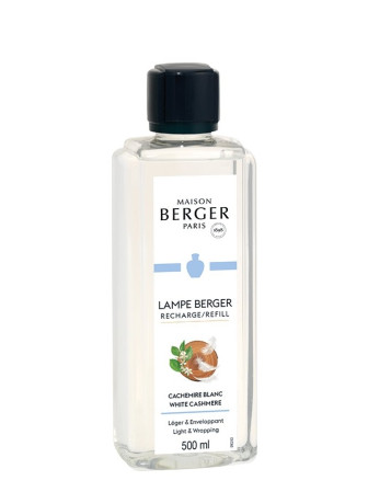 detail Maison Berger WHITE CASHMERE, náplň do katalytické lampy 500 ml