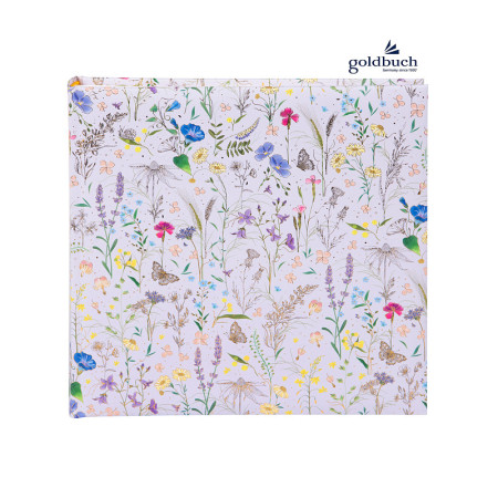 detail Fotoalbum klasik 60stran 24575 Goldbuch SUMMER MEADOW lilac, 25x25cm