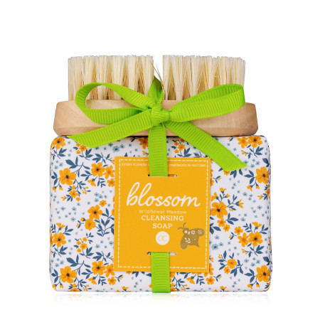 detail Accentra BLOSSOM mýdlo na ruce 100 g + kartáček