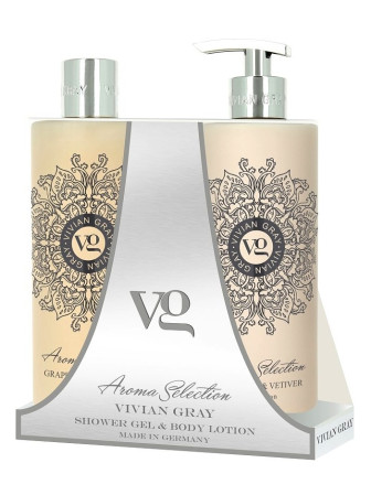 detail Vivian Gray AROMA SELECTION Grapefruit & Vetiver, sprchový set 2x 500 ml