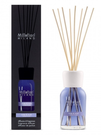 detail Millefiori Milano Difuzér 250ml VIOLET & MUSK