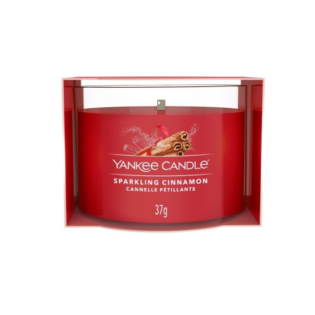 detail Yankee Candle SPARKLING CINNAMON, votiv ve skle 37g