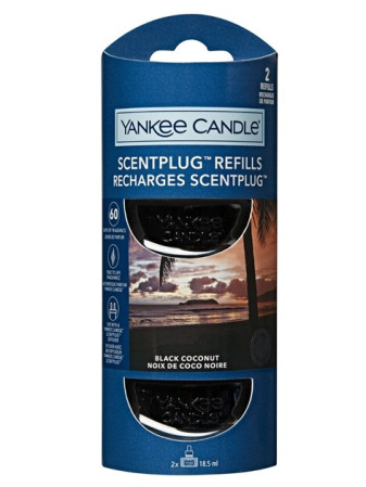 detail Yankee Candle BLACK COCONUT náplň pro vůni do elektrické zásuvky, 2x 18,5ml