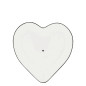 náhled Bastion Collections Talířek HEART plate with black heart, 17,5x18,5cm