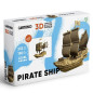 náhled Cartonic 3D PUZZLE - Pirátská loď PIRATE SHIP, 232 dílků, LEVEL5