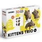 náhled Cartonic 3D PUZZLE - KITTENS TRIO 3v1, 254 dílků, LEVEL3