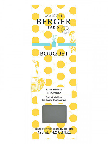 Maison Berger CITRONELLA bouquet, difuzér proti komárům, 125 ml